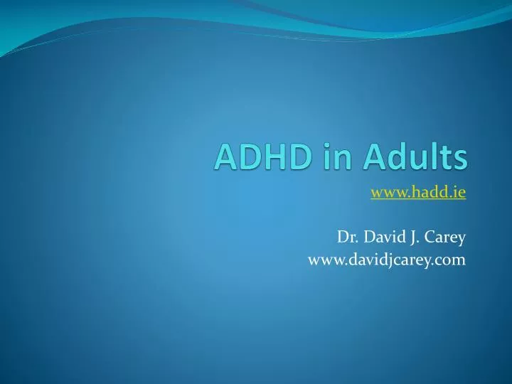adhd in adults