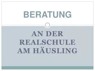 beratung