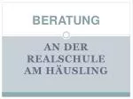 BERATUNG - slide 1
