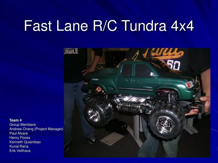 fast lane r c tundra 4x4