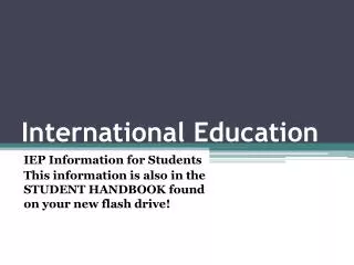 International Education