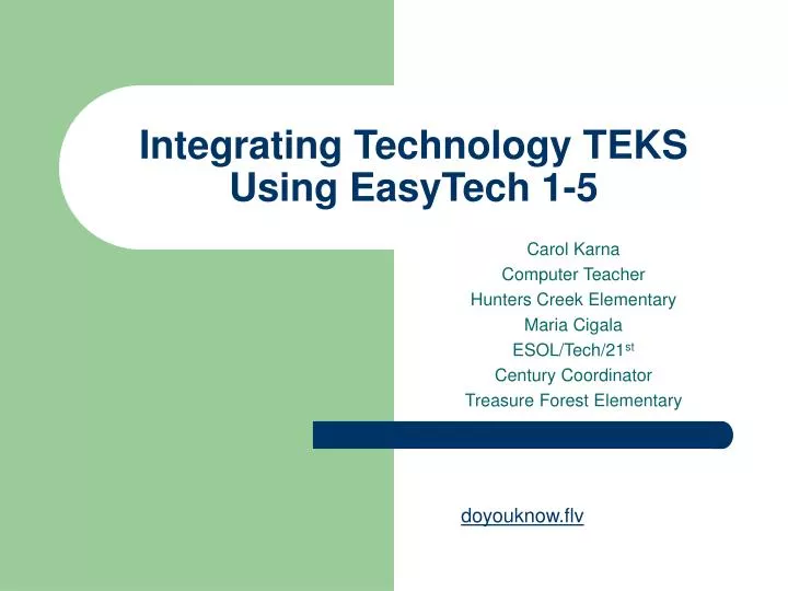 integrating technology teks using easytech 1 5