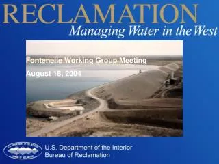 Fontenelle Working Group Meeting August 18, 2004