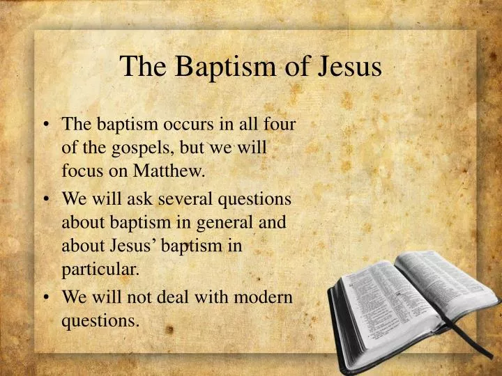 the baptism of jesus