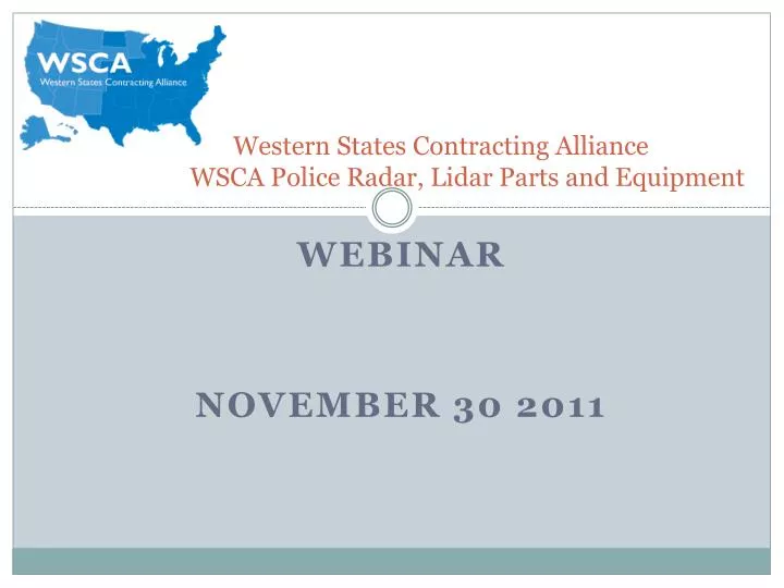 western states contracting alliance wsca police radar lidar parts and equipment