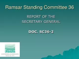 Ramsar Standing Committee 36