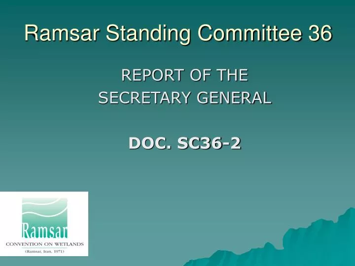 ramsar standing committee 36