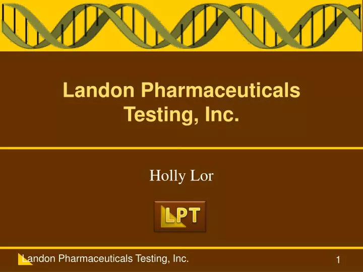 landon pharmaceuticals testing inc
