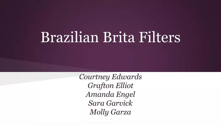 brazilian brita filters