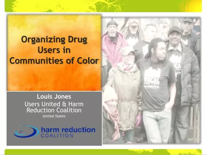 organizing drug users in communities of color