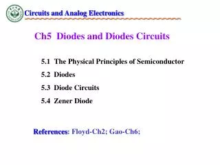 Ch5 Diodes and Diodes Circuits