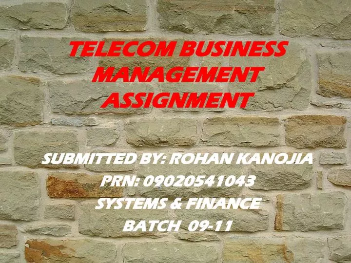 telecom business management assignment