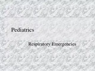 Pediatrics