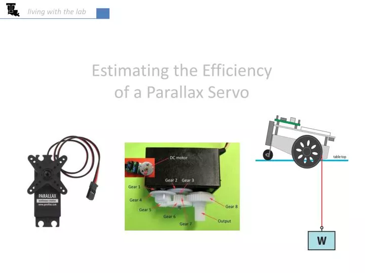 estimating the efficiency of a parallax servo