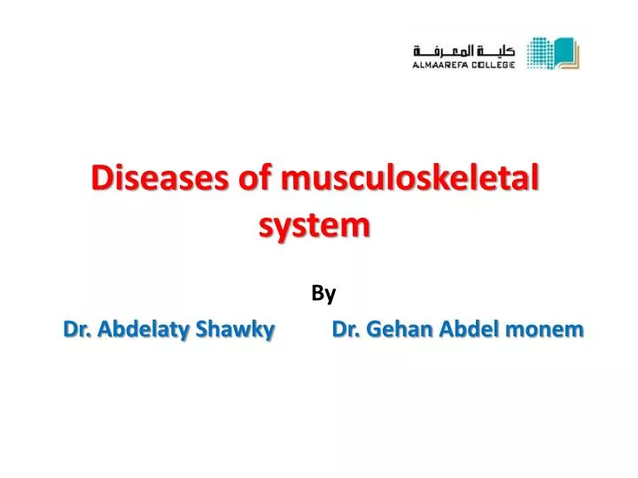 diseases of musculoskeletal system