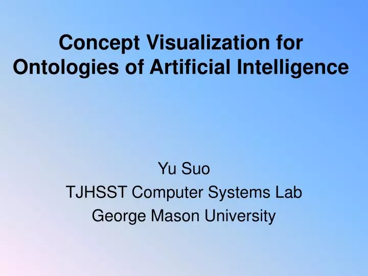 concept visualization for ontologies of artificial intelligence