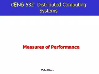 CENG 532 - Distributed Computing Systems
