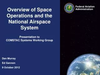Overview of Space Operations and the National Airspace System Presentation to
