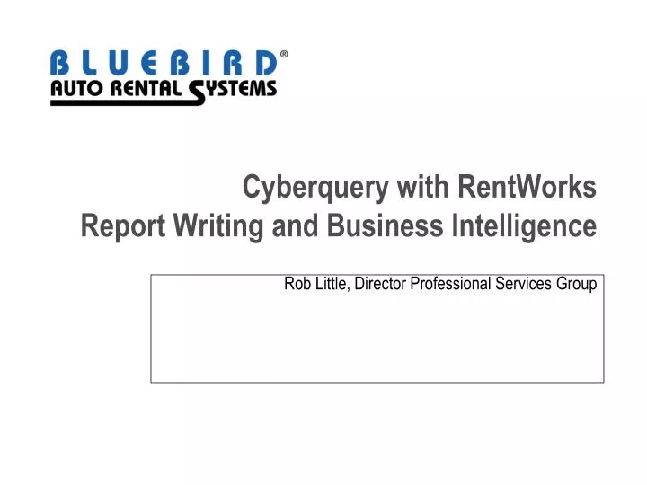 cyberquery with rentworks report writing and business intelligence