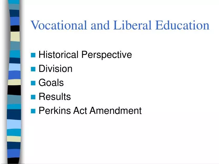 vocational and liberal education