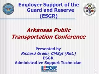Employer Support of the Guard and Reserve (ESGR)