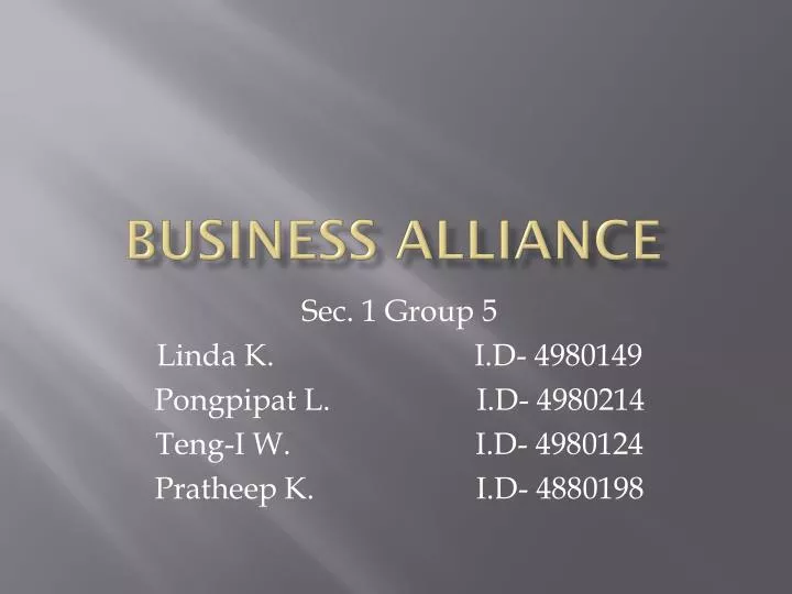 business alliance