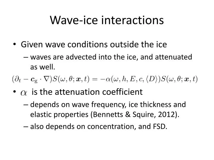 wave ice interactions