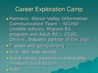 Career Exploration Camp