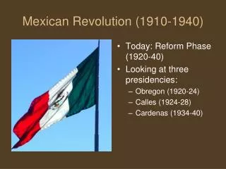 Mexican Revolution (1910-1940)