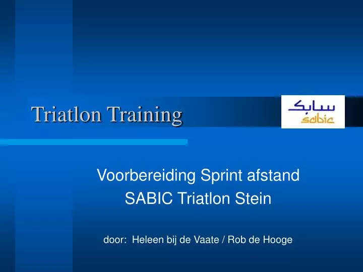 triatlon training
