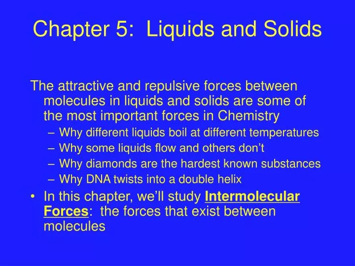 chapter 5 liquids and solids
