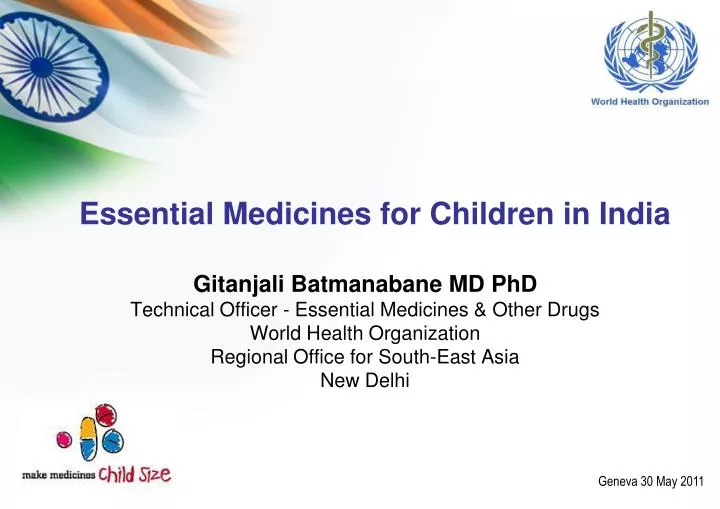 essential medicines for children in india