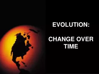 evolution change over time