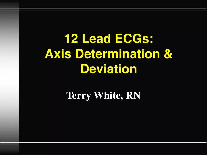 12 lead ecgs axis determination deviation