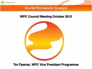 WPC Council Meeting October 2012