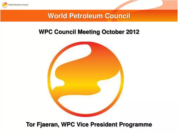 wpc council meeting october 2012