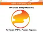 WPC Council Meeting October 2012 - slide 1