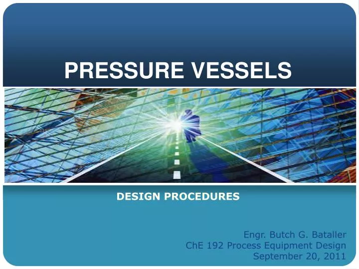 pressure vessels