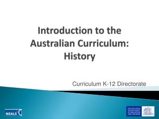 Introduction to the Australian Curriculum: History
