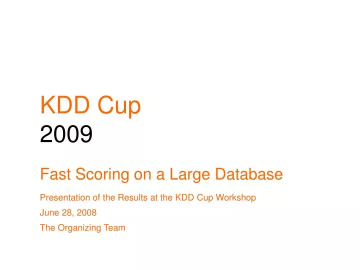 kdd cup 2009