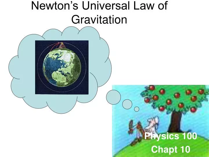 newton s universal law of gravitation