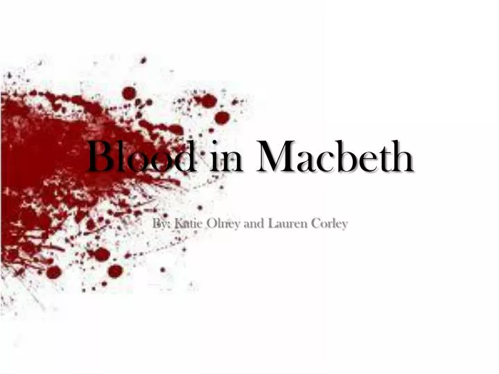 blood in macbeth
