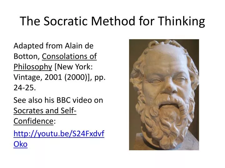 the socratic method for thinking