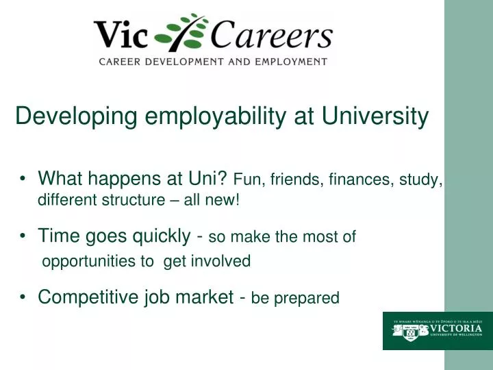 developing employability at university