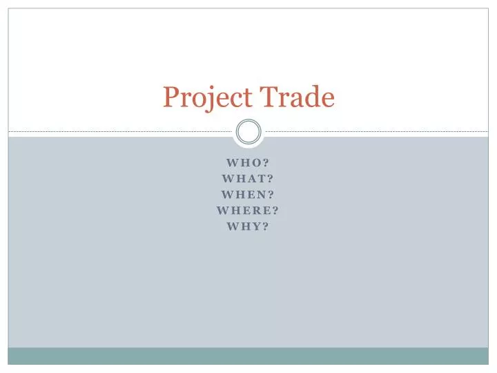 project trade