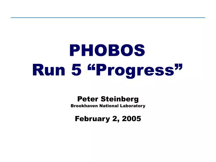 phobos run 5 progress