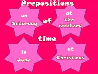 Prepositions of time