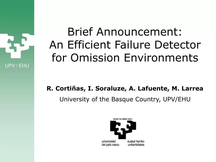 brief announcement an efficient failure detector for omission environments
