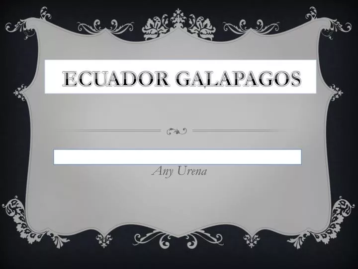 ecuador galapagos