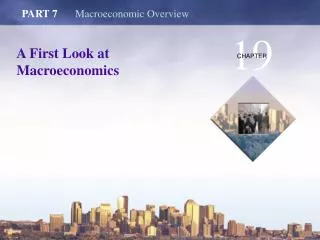 A First Look at Macroeconomics